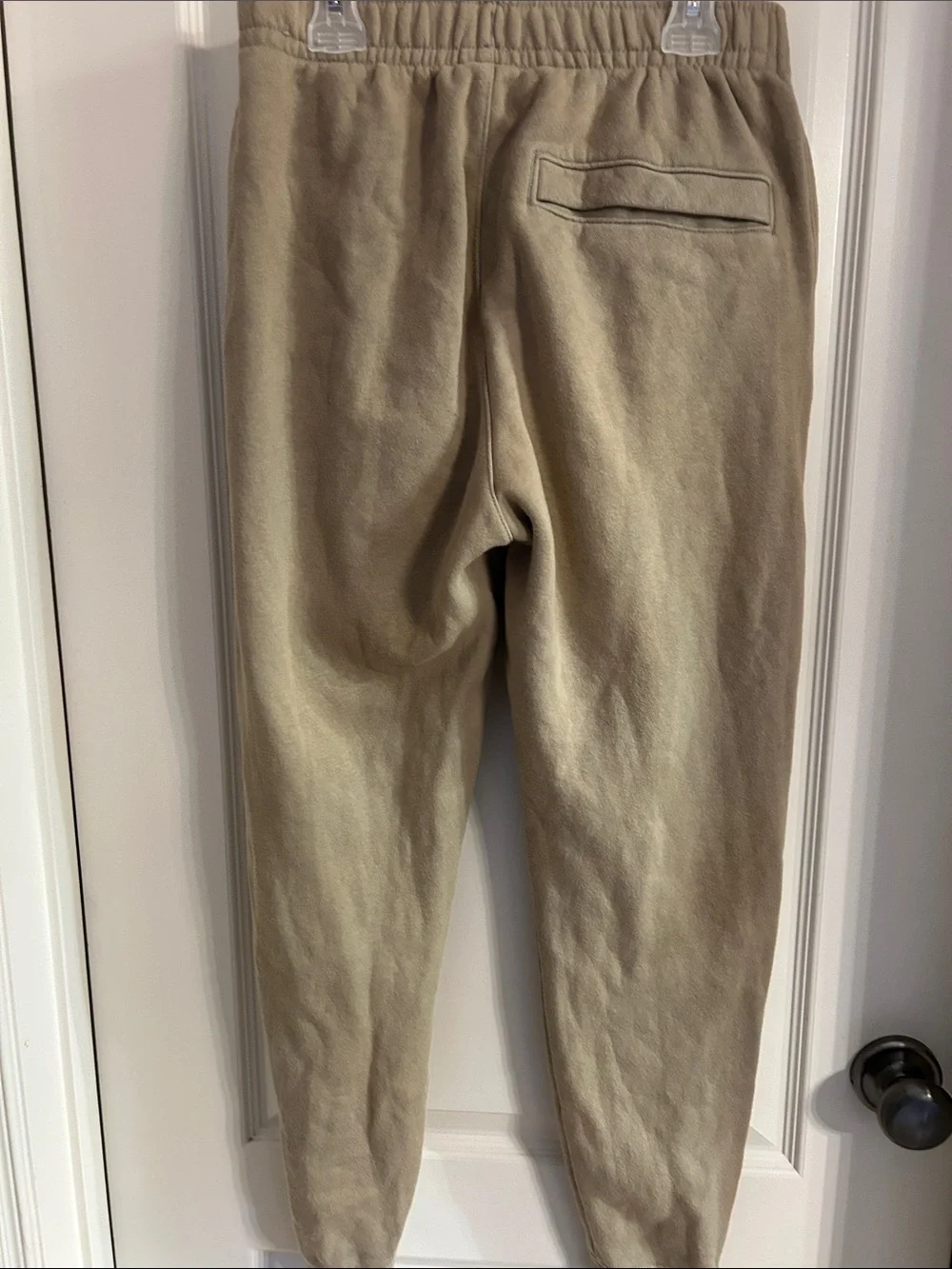 Nike Men’s Khaki Sweat Joggers with White Logo